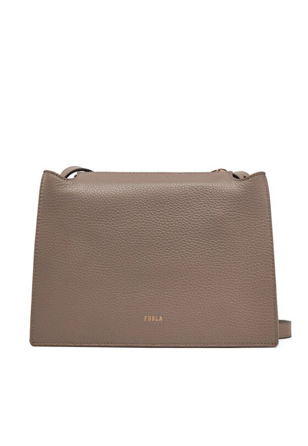 Furla Torebka Nuvola S Crossbody WB01275 HSF000 2572S Szary. Kolor: szary. Materiał: skórzane