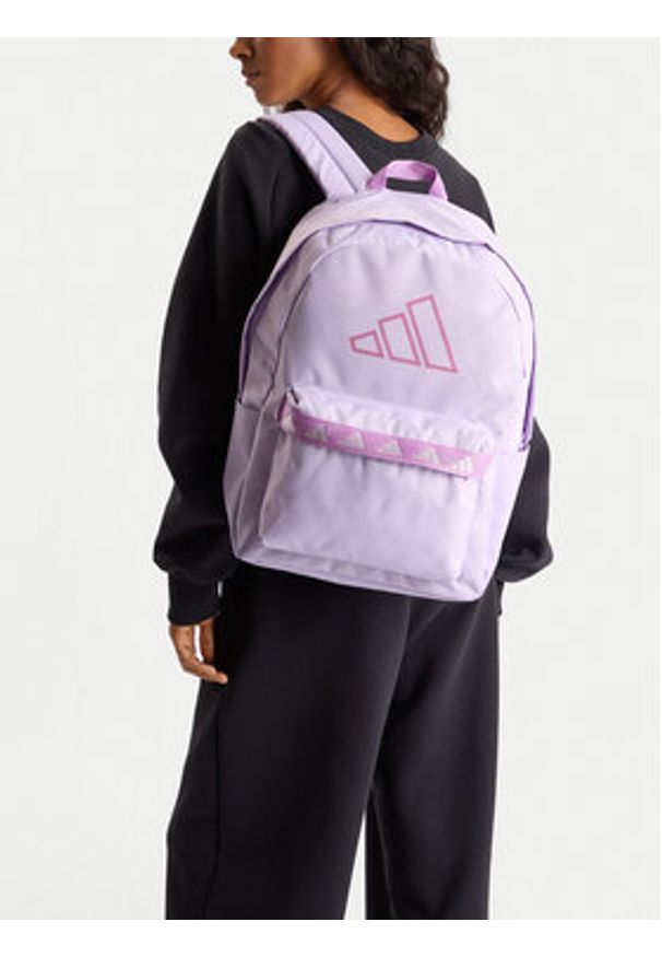 Adidas - adidas Plecak adidas Classic Tape JX9076 Fioletowy. Kolor: fioletowy. Materiał: materiał