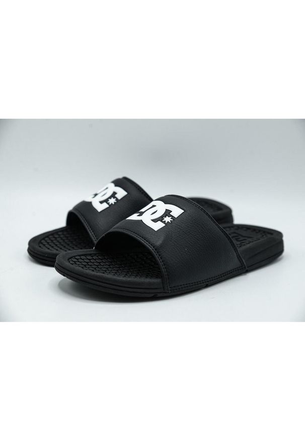 Klapki DC Shoes Bolsa, Mężczyźni. Okazja: na plażę. Kolor: czarny, wielokolorowy. Materiał: skóra ekologiczna, materiał. Styl: sportowy