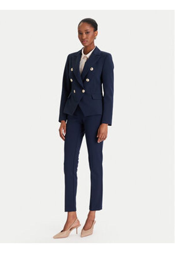 Rinascimento Marynarka CFC0126227003 Granatowy Slim Fit. Kolor: niebieski. Materiał: syntetyk