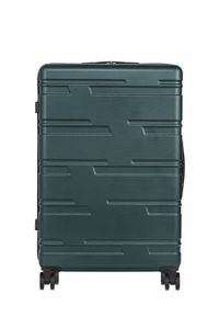 Ochnik - Komplet walizek na kółkach 19''/24''/30''. Kolor: zielony. Materiał: guma, materiał, poliester