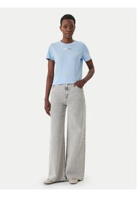 Tommy Jeans T-Shirt DW0DW22277 Błękitny Regular Fit. Kolor: niebieski. Materiał: bawełna #4