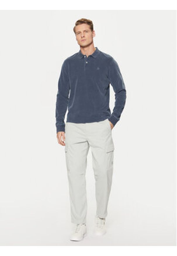 Marc O'Polo Polo M28 2236 55004 Niebieski Regular Fit. Typ kołnierza: polo. Kolor: niebieski. Materiał: bawełna