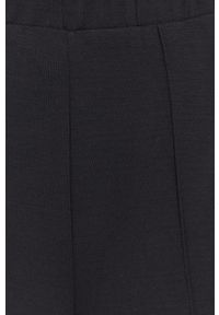 Vero Moda Spodnie damskie kolor czarny gładkie. Kolor: czarny. Materiał: dzianina. Wzór: gładki