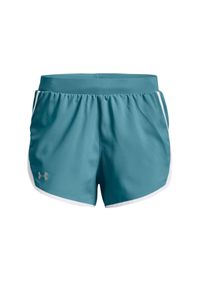 Under Armour - Spodenki damskie treningowe UNDER ARMOUR UA FLY BY 2.0 SHORT. Okazja: do pracy, na spacer, na co dzień. Kolor: niebieski. Styl: casual #6