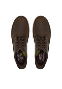 skechers - Skechers Sneakersy Hyland-Ryland 205279 Brązowy. Kolor: brązowy. Materiał: skóra, nubuk #4