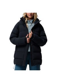 columbia - Kurtka damska Columbia Amaze Puff Mid 2133703010 - czarne. Kolor: czarny. Materiał: włókno, elastan, materiał, nylon, puch. Wzór: paski. Sezon: zima
