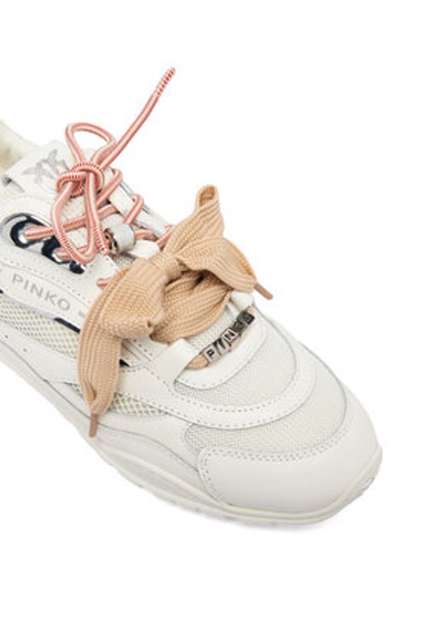 Pinko - PINKO Sneakersy Yulia 01 SS0185 P132 Biały. Kolor: biały. Materiał: skóra