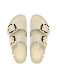 Birkenstock Klapki Arizona Big Buckle 1026128 Beżowy. Kolor: beżowy. Materiał: lakier, skóra #4