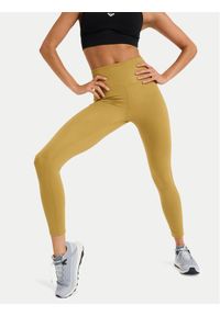 Roxy Legginsy Heart Into It Ankle ERJNP03690 Zielony Slim Fit. Kolor: zielony. Materiał: syntetyk #1