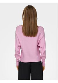 only - ONLY Sweter Adaline 15226298 Różowy Relaxed Fit. Kolor: różowy. Materiał: wiskoza #6