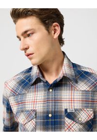 Wrangler - WRANGLER MĘSKA KOSZULA WESTERN SHIRT NAVY RED 112357248 W5B4008852