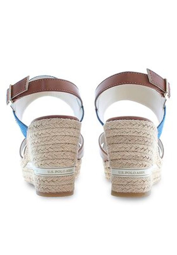 U.S. Polo Assn. Espadryle Alyss ALYSSA011 Brązowy. Kolor: brązowy. Materiał: skóra