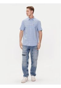 Tommy Jeans Koszula DM0DM18967 Niebieski Regular Fit. Kolor: niebieski. Materiał: bawełna