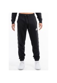 Spodnie dresowe klasyczne Lonsdale Grutness. Kolor: czarny, biały, wielokolorowy. Materiał: dresówka. Długość: długie. Styl: klasyczny #1