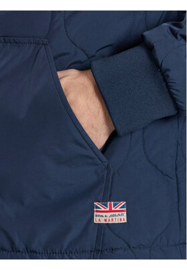 La Martina Kurtka przejściowa VMO300 PL028 Granatowy Regular Fit. Kolor: niebieski. Materiał: syntetyk
