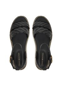TOMMY HILFIGER - Tommy Hilfiger Espadryle FW0FW08496 Czarny. Kolor: czarny. Materiał: skóra #4