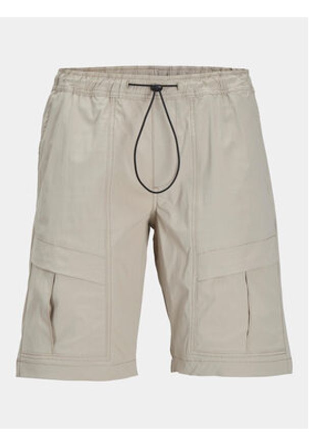 Jack & Jones Szorty materiałowe Velo 12249100 Beżowy Regular Fit. Kolor: beżowy. Materiał: syntetyk