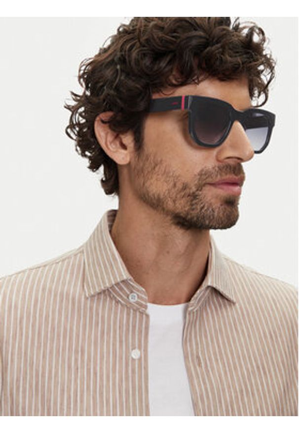 Hugo - HUGO Okulary przeciwsłoneczne 1358/S Czarny. Kolor: czarny