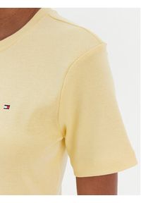 TOMMY HILFIGER - Tommy Hilfiger T-Shirt New Cody WW0WW40587 Żółty Slim Fit. Kolor: żółty. Materiał: bawełna #5