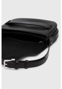 Emporio Armani torebka skórzana kolor czarny. Kolor: czarny. Materiał: skórzane #2