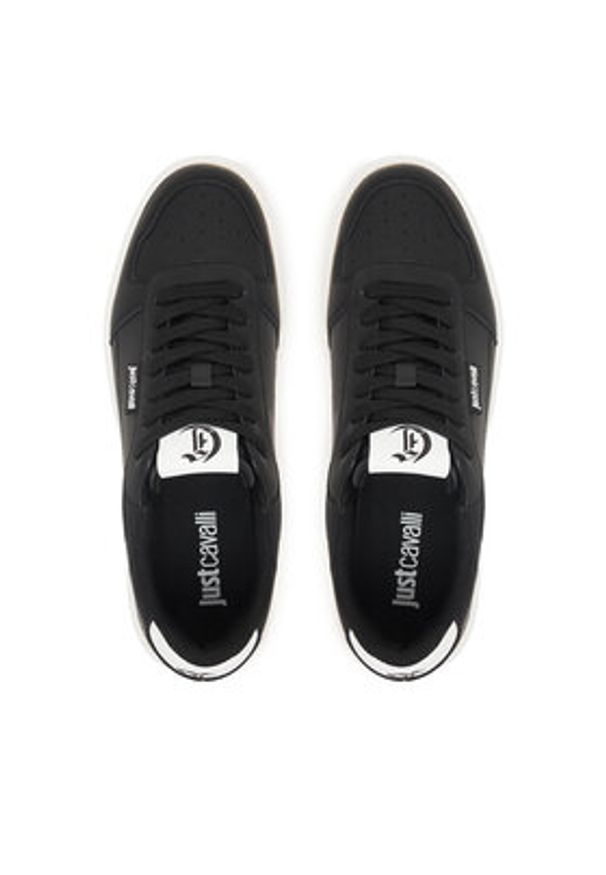 Just Cavalli Sneakersy 80QA3SB3 ZPC14 Czarny. Kolor: czarny. Materiał: skóra
