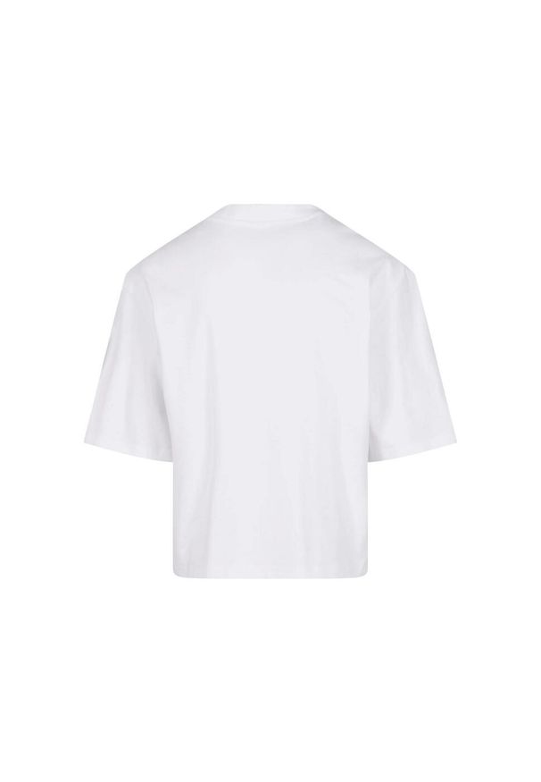 Urban Classics - Męska Koszulka Organic Oversized Crop T-shirt. Kolor: biały