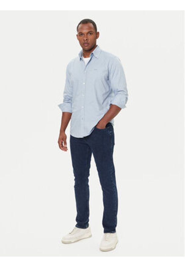 BOSS Koszula Relegant 50548959 Błękitny Regular Fit. Kolor: niebieski. Materiał: bawełna