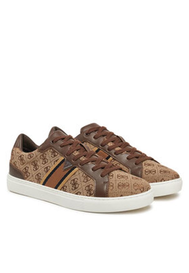 Guess Sneakersy FMPTII FAB12 Beżowy. Kolor: beżowy. Materiał: materiał