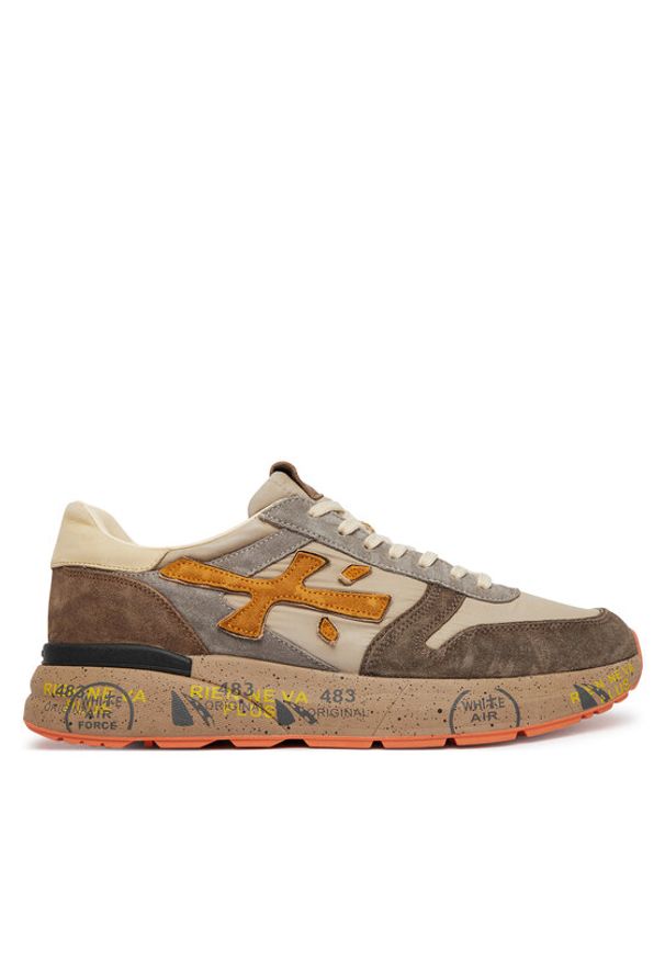Premiata Sneakersy Mick Var 7866 Brązowy. Kolor: brązowy. Materiał: skóra