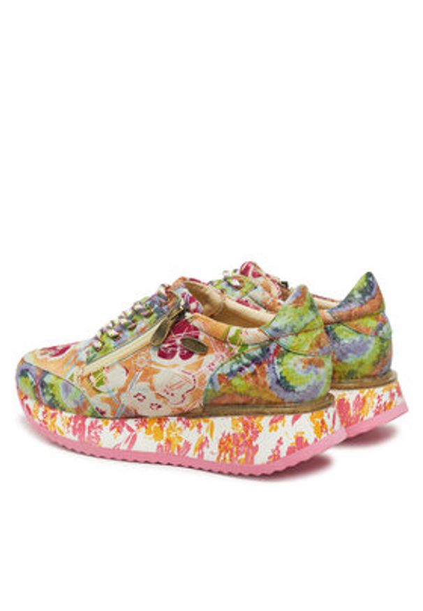 Laura Vita Sneakersy Delphine 46 Kolorowy. Materiał: skóra. Wzór: kolorowy