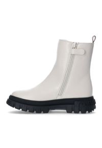 TOMMY HILFIGER - Botki Tommy Hilfiger Bootie Ivory T3A5-33058-1355101-101 beżowy. Zapięcie: zamek. Kolor: beżowy