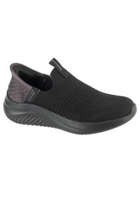 skechers - Buty sportowe Sneakersy dziewczęce, Slip-Ins Ultra Flex 3.0 - Smooth Step. Kolor: czarny. Sport: turystyka piesza