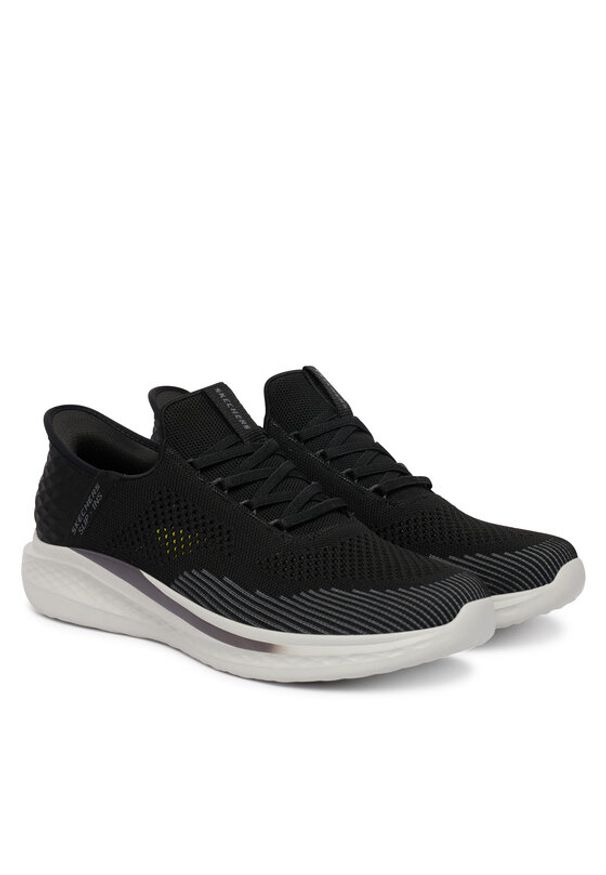 skechers - Skechers Sneakersy Slip-ins RF: Slade - Quinto 210810/BLK Czarny. Kolor: czarny. Materiał: materiał