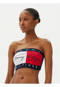 TOMMY HILFIGER - Tommy Hilfiger Biustonosz bezfiszbinowy UW0UW05608 Granatowy. Kolor: niebieski. Materiał: bawełna