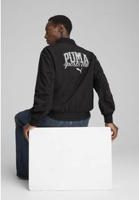 Puma - Męska kurtka bomber PUMA Class PUMA Black. Kolor: czarny. Materiał: guma. Wzór: napisy, nadruk. Styl: sportowy, elegancki