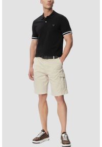 Guess - GUESS Czarny męski t-shirt polo Lyle, Rozmiar S. Okazja: na co dzień. Typ kołnierza: polo. Kolor: czarny. Styl: casual, klasyczny, sportowy #4