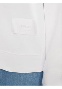 Replay Bluza W3586Q.000.23614P Biały Regular Fit. Kolor: biały. Materiał: bawełna