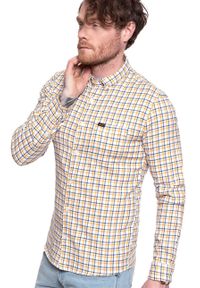 Lee - LEE SLIM BUTTON DOWN GOLDEN YELLOW L66XDCNF. Typ kołnierza: button down. Kolor: żółty #6