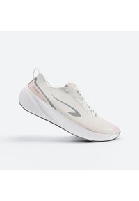 KIPRUN - Buty do biegania damskie Kiprun Cushion 500. Kolor: biały, wielokolorowy, różowy. Szerokość cholewki: normalna