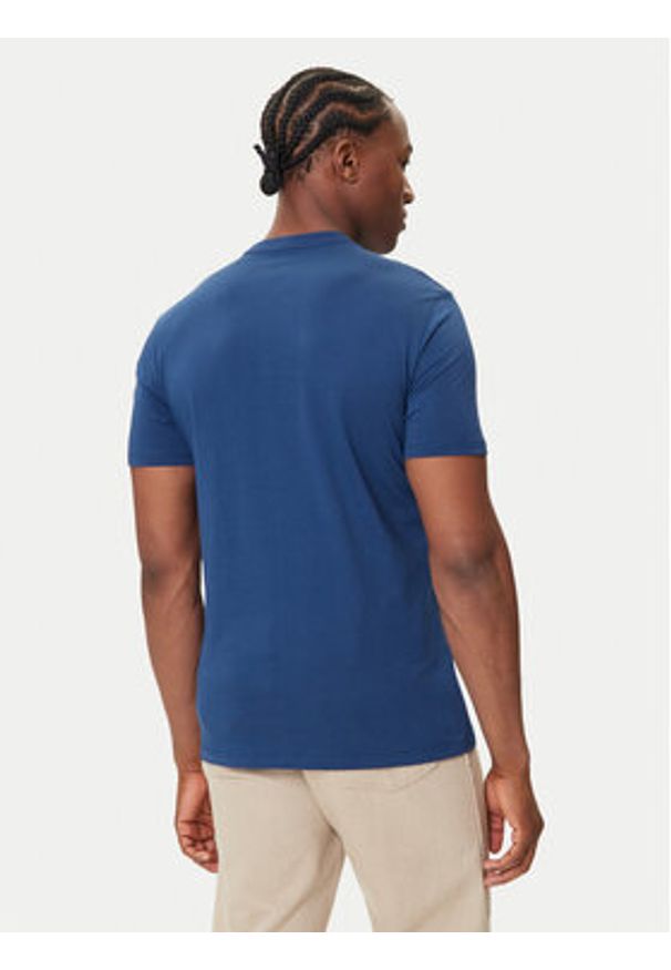 Calvin Klein Jeans T-Shirt Glitched Logo LV04RC858G Niebieski Regular Fit. Kolor: niebieski. Materiał: bawełna
