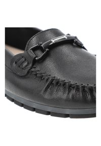 Czarne Mokasyny S.Barski Wygodne Obuwie Damskie. Okazja: na co dzień. Zapięcie: klamry. Kolor: czarny. Materiał: skóra. Szerokość cholewki: normalna. Styl: klasyczny, casual, elegancki #3