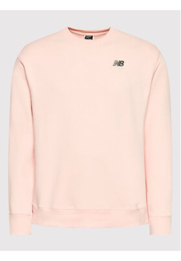 New Balance Bluza Unisex UT21501 Różowy Relaxed Fit. Kolor: różowy. Materiał: syntetyk