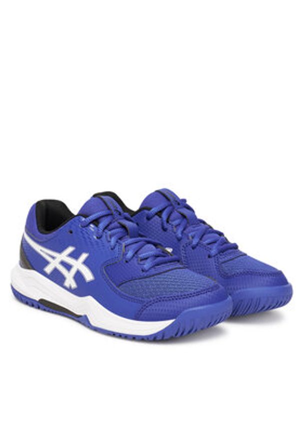 Asics Buty do tenisa Gel-Dedicate 8 Gs 1044A077 Granatowy. Kolor: niebieski. Materiał: skóra. Sport: tenis