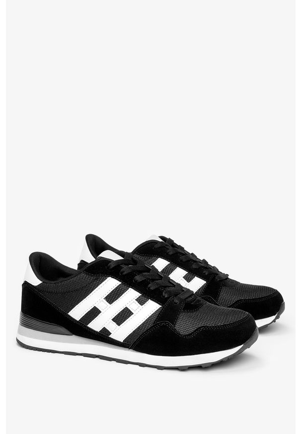 Casu - Czarne buty sportowe sznurowane casu 9-k2161a. Kolor: czarny