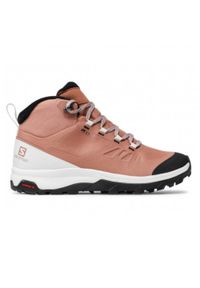salomon - Buty damskie Salomon Outsnap Cswp W trekkingowe. Kolor: brązowy. Styl: sportowy