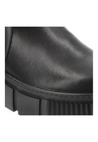Czarne Botki Cambell Stylowe Obuwie Damskie Zapinane Na Suwak. Okazja: na co dzień. Zapięcie: zamek. Kolor: czarny. Materiał: skóra. Styl: elegancki #7