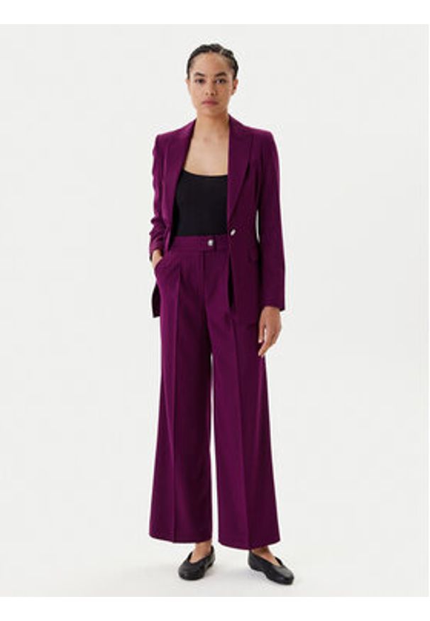 United Colors of Benetton - United Colors Of Benetton Spodnie materiałowe 47UPDF07R Fioletowy Regular Fit. Kolor: fioletowy. Materiał: syntetyk