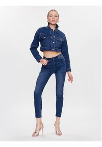 Morgan Kurtka jeansowa 231-VEIKO Niebieski Regular Fit. Kolor: niebieski. Materiał: jeans, bawełna #4