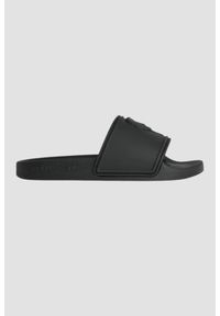 Karl Lagerfeld - KARL LAGERFELD Czarne męskie klapki KONDO Karl NFT Relief, Rozmiar 42. Kolor: czarny